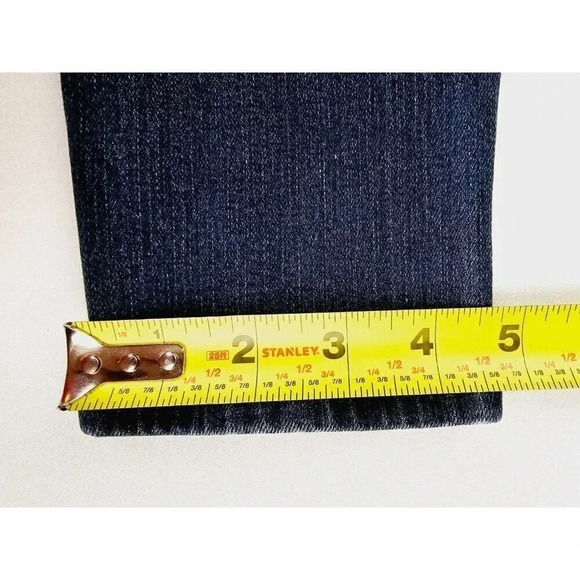 Frame Size 28X29 Women's Le Skinny De Jeanne Blue Denim Embroidered Logo Jeans - Picture 4 of 13